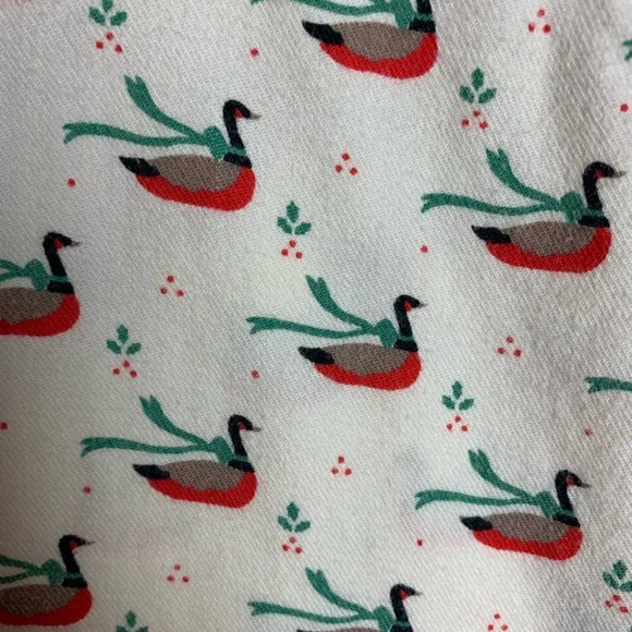 Vintage Bay Club Geese Wearing Scarfs Printed Button Front Shirt Size  14 - Picture 5 of 13